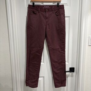 Banana Republic Maroon Slim Fit Travel Jeans